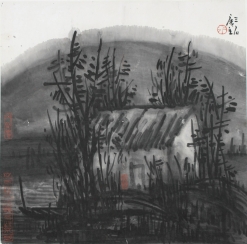 曾密 《山水》 68x46cm