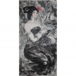 陈正明 《人物》  70x168cm