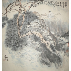 方增先  《人物》  68x70cm