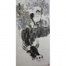 姚有多  《暮归图》 136x68cm