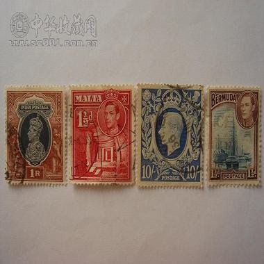 英皇喬治六世4张票稀罕精品珍藏经典 珍藏增值