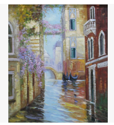 《威尼斯》贝加尔湖畔油画