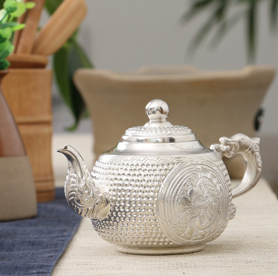 百年商号 第五代传人 银壶大师 苏海青 纯手工 银壶茶壶