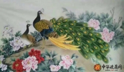 王朋花鸟六尺整张国画作品《锦绣富贵》