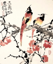 中国国画院副院长吴红良长寿如意