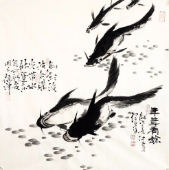 中国国画院副院长吴红良年年有鱼69x69