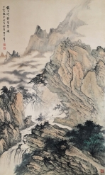 黄君璧  山水  118x69cm