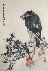 孙其峰   松鹰图  46x69cm