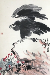 孙其峰  雄鹰图  47x69cm